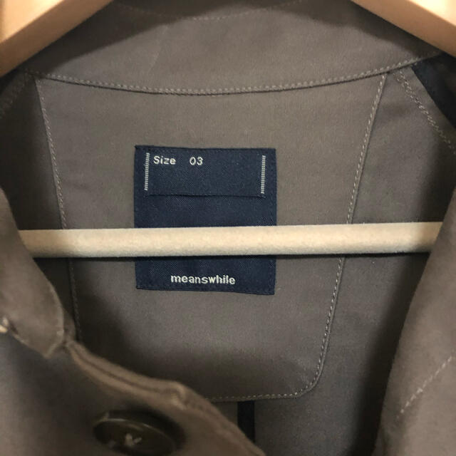 meanswhile／MOLESKIN SPLIT OVER COAT