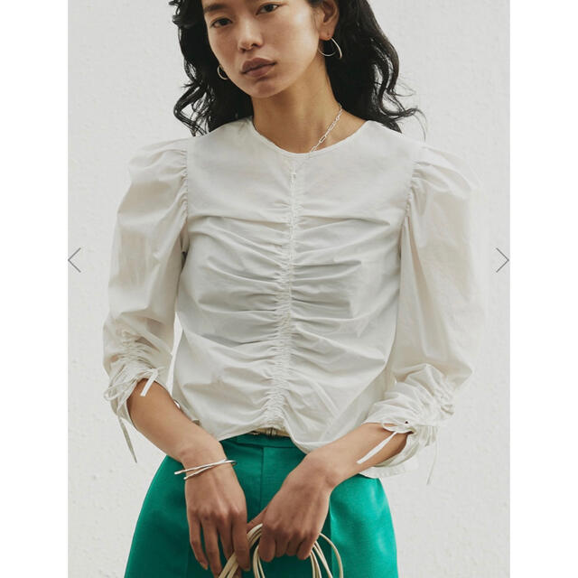 2WAY LADY FISHBONE BLOUSE  アメリヴィンテージ
