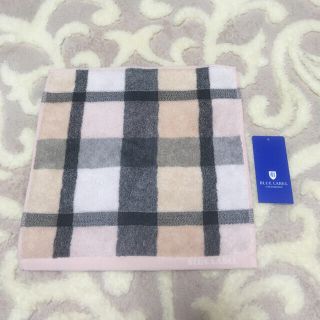 バーバリーブルーレーベル(BURBERRY BLUE LABEL)のブルーレーベル   ハンドタオル　ピンク系(ハンカチ)