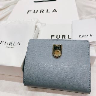 フルラ(Furla)のFURLA フルラ  新品　二つ折り財布 2020秋冬新作　水色(財布)