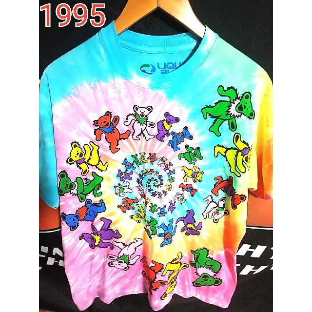 肌触りがいい バンドTシャツ M グレイトフルデッド タイダイ ビンテージ 90s 1995年 Tシャツ/カットソー(半袖/袖なし)