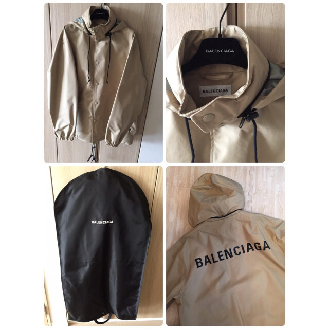 Balenciaga(バレンシアガ)の【reimama様専用】新品・未使用  バレンシアガ ロゴ レインコート レディースのジャケット/アウター(ナイロンジャケット)の商品写真