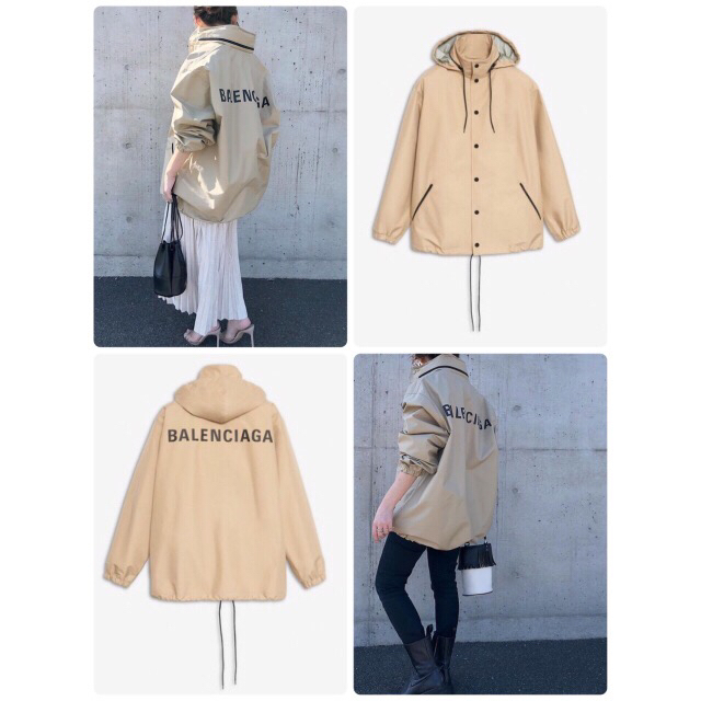 Balenciaga(バレンシアガ)の【reimama様専用】新品・未使用  バレンシアガ ロゴ レインコート レディースのジャケット/アウター(ナイロンジャケット)の商品写真