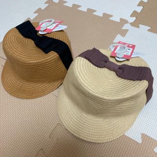 フタフタ(futafuta)のバースデイ　mamaraku 麦わら帽子　新品未使用　48センチ(帽子)