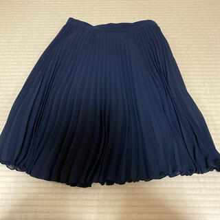 Lantana 黒プリーツスカート(ひざ丈スカート)