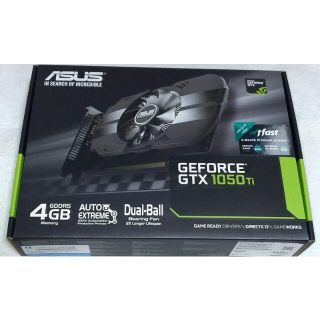 新品保証付 ASUS GTX1050Ti 4GB(PCパーツ)