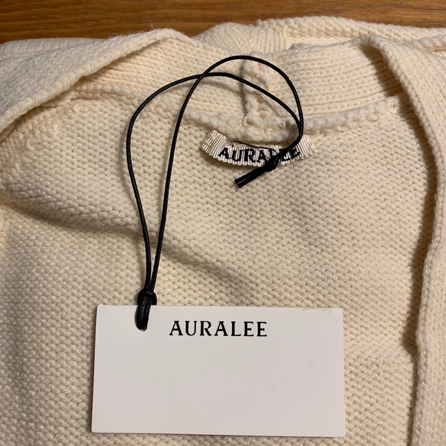 AURALEE/オーラリー  タグありwoolロングニットカーディガン