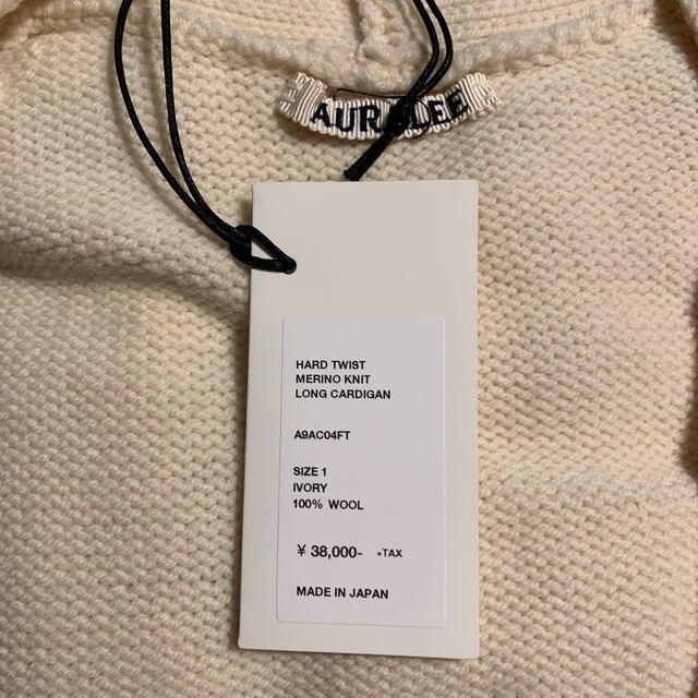 AURALEE(オーラリー)のAURALEE/オーラリー  タグありwoolロングニットカーディガン レディースのトップス(カーディガン)の商品写真