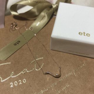 毎日入荷中 【ete】K10MPG ダイヤモンド ネックレス「ミストピンク