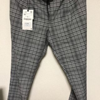 ザラ(ZARA)のZARA チェックパンツ ギンガムチェック　スラックス　新品(スラックス)