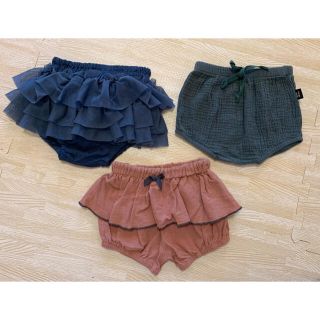 ギャップキッズ(GAP Kids)のkufuu 韓国子供服　ベビーブルマ3点セット　フリル　70-90サイズ(パンツ)