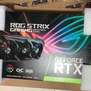 エイスース(ASUS)のASUS ROG STRIX RTX3090 O24G GAMING 新品未開封(PCパーツ)