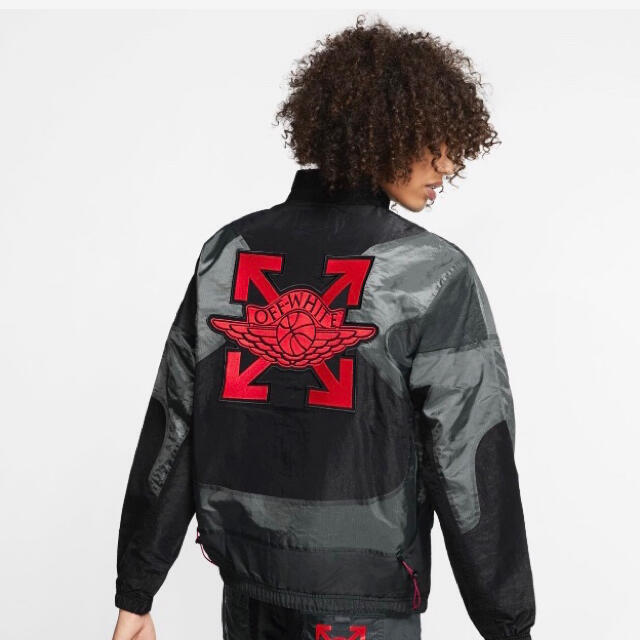 NIKE(ナイキ)のOFF-WHITE NIKE JORDAN Woven Jacket Mサイズ メンズのジャケット/アウター(ナイロンジャケット)の商品写真