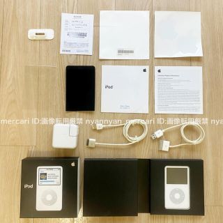 アイポッド(iPod)のアイポッドApple ipod第5世代30GB白ホワイトClassicクラシック(その他)