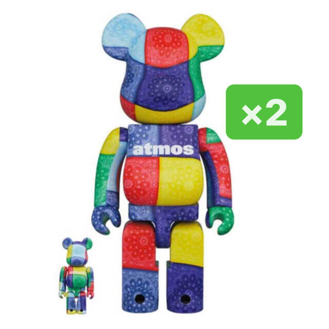 BE@RBRICK × atmos 100% 400% ベアブリック アトモス-