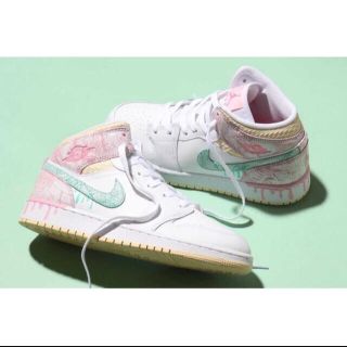 ナイキ(NIKE)のJORDAN 1 MID "PAINT DRIP" 24,5cm ジョーダン(スニーカー)