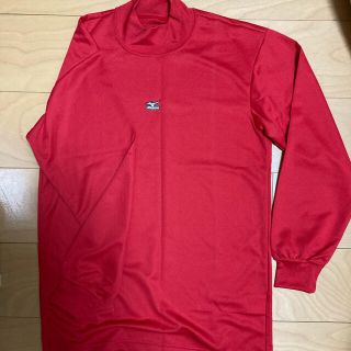 ミズノ(MIZUNO)のミズノ　Tシャツ　アンダーシャツ 長袖　赤 S(ウェア)