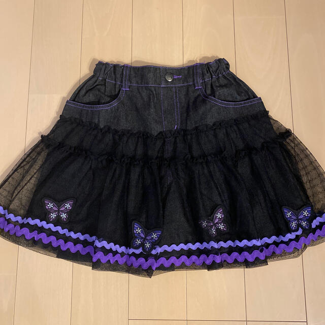 ANNA SUI mini(アナスイミニ)のANNA SUImini 140【極美品】♡蝶♡ キッズ/ベビー/マタニティのキッズ服女の子用(90cm~)(スカート)の商品写真