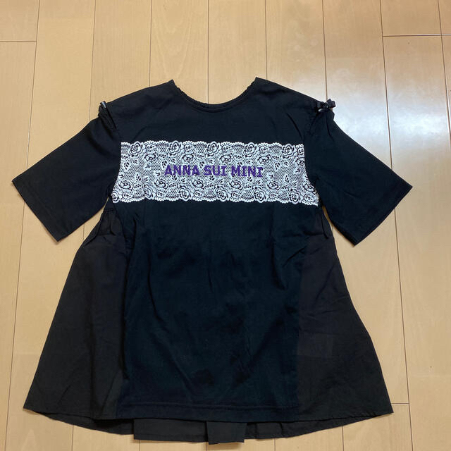 ANNA SUI mini(アナスイミニ)のANNA SUImini 140【極美品】♡レース柄♡ キッズ/ベビー/マタニティのキッズ服女の子用(90cm~)(Tシャツ/カットソー)の商品写真