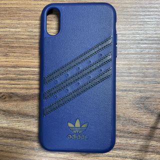 アディダス(adidas)の【adidas 】iPhoneケース レザー素材　iPhoneXR(iPhoneケース)