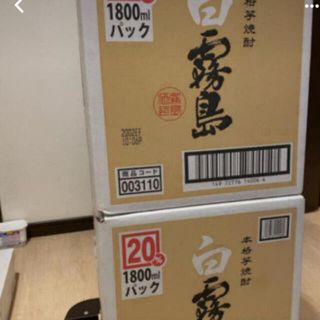 霧島酒造 白霧島 1800mlパック 12本セット 2ケース(焼酎)