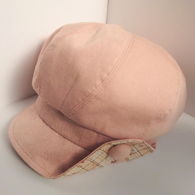キャスケット レディース 56.5センチ ピンクベージュ ユーズド品 レディースの帽子(キャスケット)の商品写真