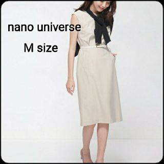 ナノユニバース(nano・universe)のnano universe ワンピース　ベージュ　入学式　オフィス　通勤(ひざ丈ワンピース)