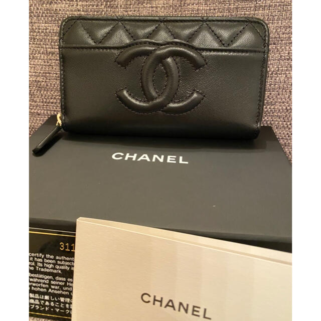 正規品　新品　CHANEL ミディアムウォレット　マトラッセレディース