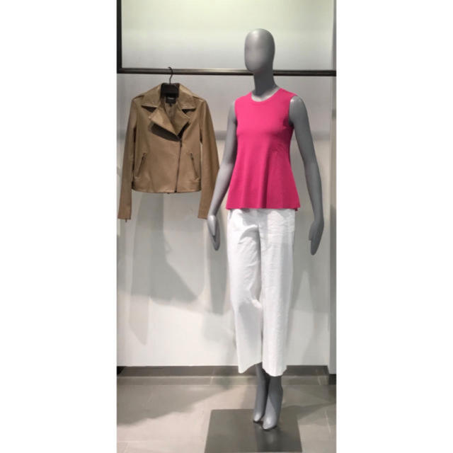 Theory 19SS ペプラムノースリーブニット - カットソー(半袖/袖なし)