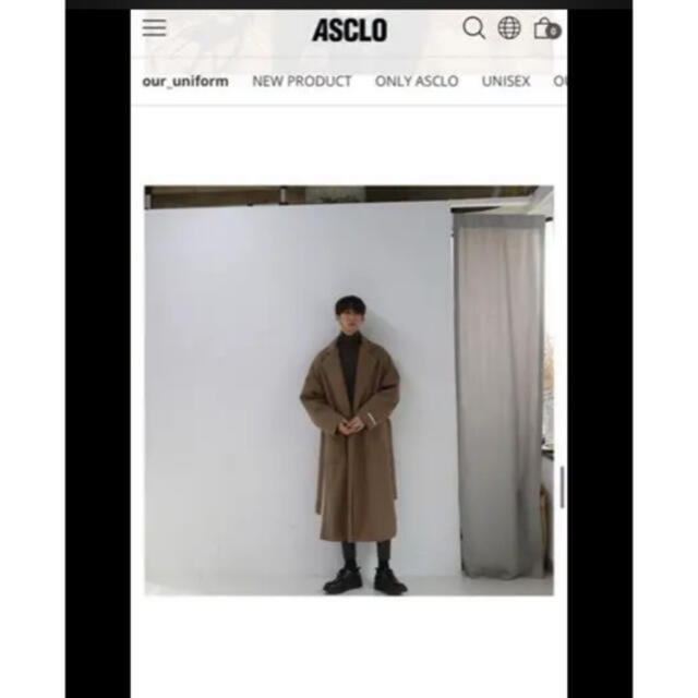 HARE(ハレ)のASCLO Shadow Gown Coat メンズのジャケット/アウター(チェスターコート)の商品写真