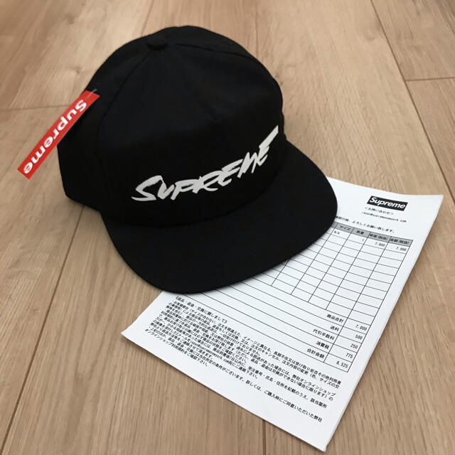 futura logo 5-panel supreme シュプリーム cap 黒