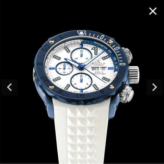 EDOX(エドックス)のEDOX 時計　(CHRONOFFSHORE-1) メンズの時計(レザーベルト)の商品写真