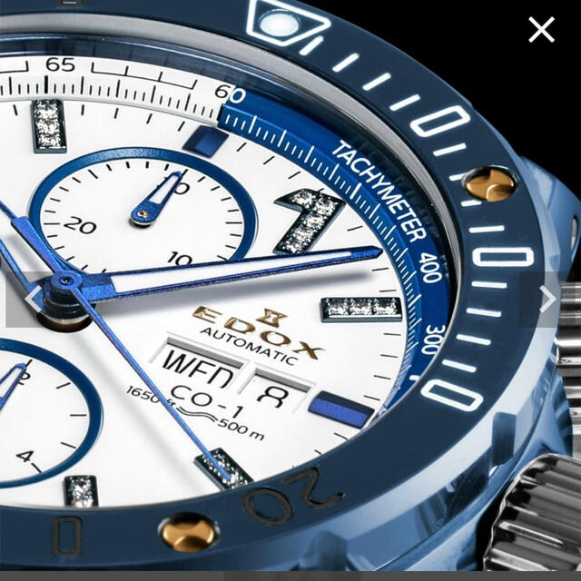 EDOX(エドックス)のEDOX 時計　(CHRONOFFSHORE-1) メンズの時計(レザーベルト)の商品写真