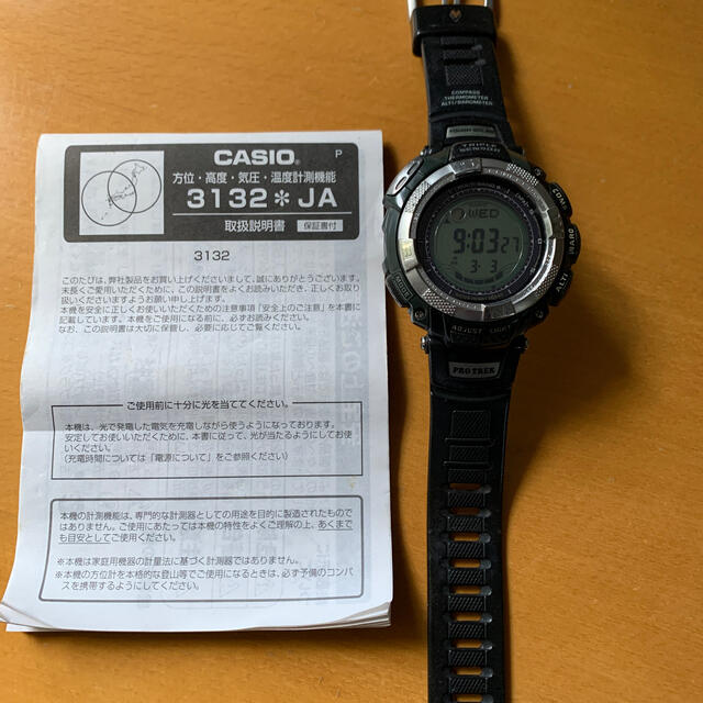 CASIO PROTREK 3132 JA デジタル腕時計 プロトレック 高度計 CASIO PROTREK 3132 JA デジタル腕時計 プロトレック 高度計