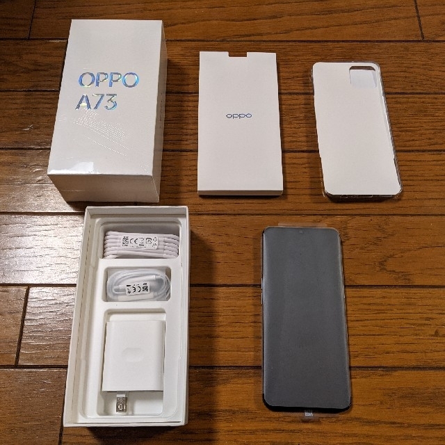 OPPO(オッポ)の【新品】OPPO A73 ネービー ブルー 楽天モバイル スマホ/家電/カメラのスマートフォン/携帯電話(スマートフォン本体)の商品写真