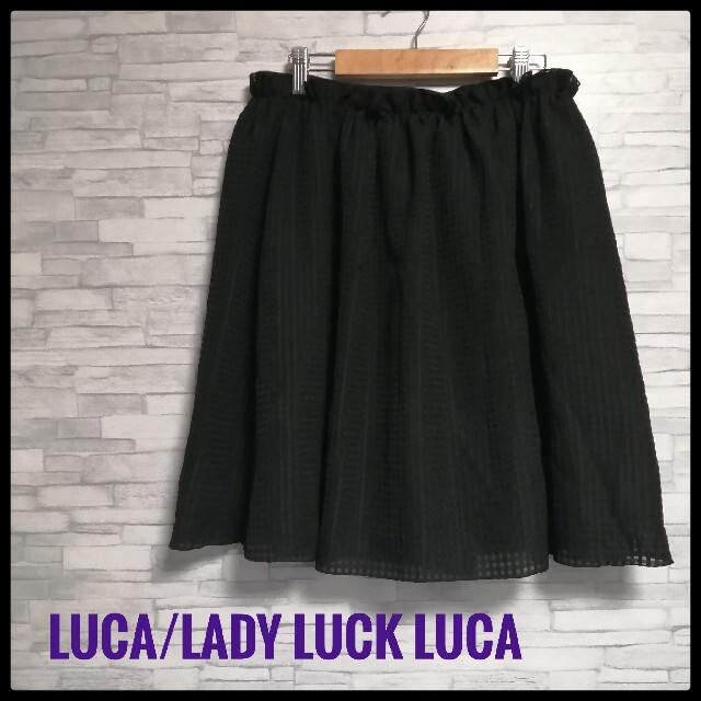 LUCA(ルカ)の【LUCA/LADY LUCK LUCA】格子柄フレアスカート レディースのスカート(ひざ丈スカート)の商品写真