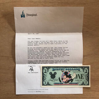 Disney 1987年 米ディズニーランドからスターツアーズキャストへ宛てた手紙二通と記念品の通販 By そるた商店 ディズニーならラクマ