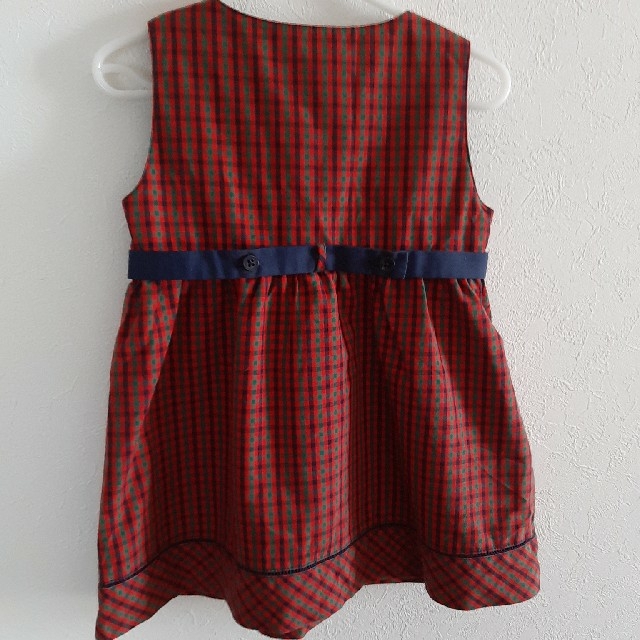 familiar(ファミリア)のファミリア　定番チェック　ジャンパースカート　90 キッズ/ベビー/マタニティのキッズ服女の子用(90cm~)(ワンピース)の商品写真