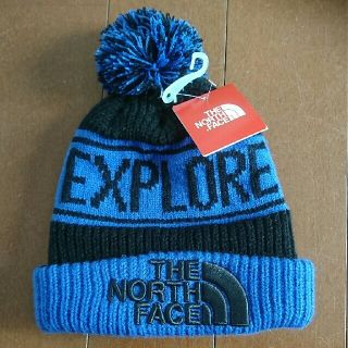 ザノースフェイス(THE NORTH FACE)のキッズ ノースフェイスニット帽子Ｓサイズ(帽子)