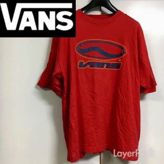 ヴァンズ(VANS)の’90 VANS バンズ Tシャツ レッド Lサイズ(Tシャツ/カットソー(半袖/袖なし))