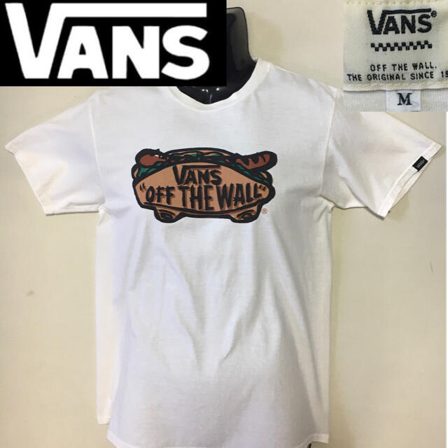 VANS(ヴァンズ)のVANS バンズ デカロゴ Tシャツ TEE ホワイト Mサイズ メンズのトップス(Tシャツ/カットソー(半袖/袖なし))の商品写真