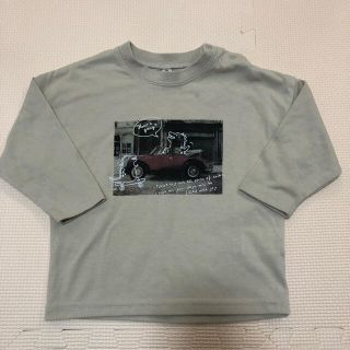 シマムラ(しまむら)のバースデイ しまむら アースカラー 恐竜 ロンＴ 80cm(Ｔシャツ)