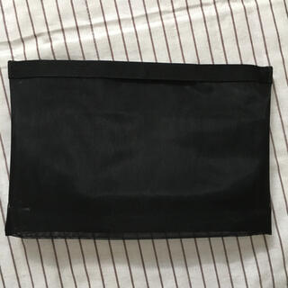ムジルシリョウヒン(MUJI (無印良品))のナイロンメッシュバッグインバッグ Ｂ５サイズ用・黒(その他)