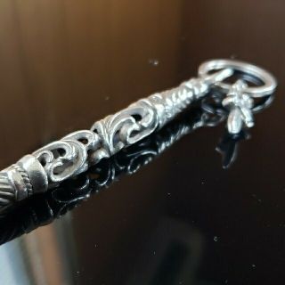 クロムハーツ(Chrome Hearts)のCHROME HEARTS  キーリング　スモールローラーウィズスピリットリング(キーホルダー)