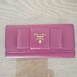 プラダ(PRADA)のPRADA　サフィアーノ　キーケース　リボン(キーケース)