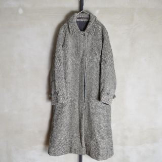 バーバリー(BURBERRY)のvintage burberry balmacaan tweed coat(ロングコート)