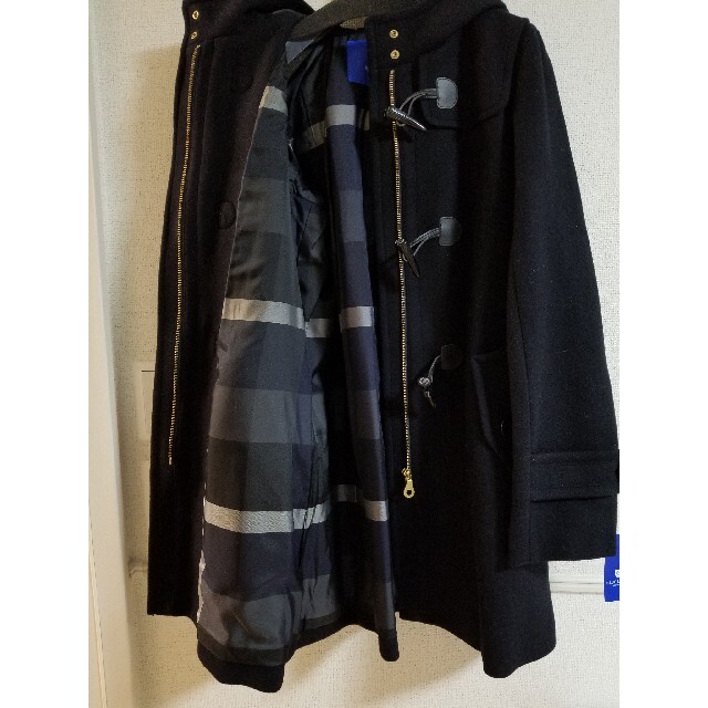 BURBERRY BLUE LABEL(バーバリーブルーレーベル)の新品 ブルーレーベルクレストブリッジ ダブルクロスメルトン ダッフルコート 40 レディースのジャケット/アウター(ダッフルコート)の商品写真