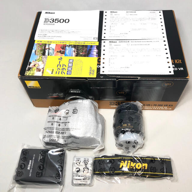 Nikon(ニコン)の新品未使用 Nikon D3500AF-P 18-55レンズKITメーカー保証付 スマホ/家電/カメラのカメラ(デジタル一眼)の商品写真