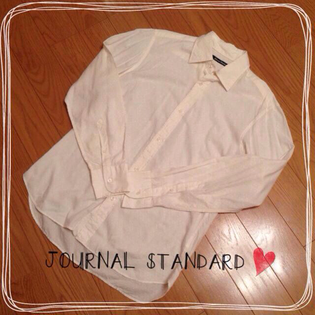 JOURNAL STANDARD(ジャーナルスタンダード)の値下げ★シルク混のアイボリー長袖シャツ メンズのトップス(シャツ)の商品写真