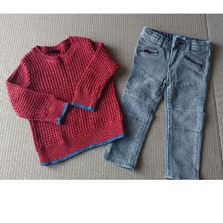 ベビーギャップ(babyGAP)のBABYGAP ニット デニム パーカー セット売り(ニット)